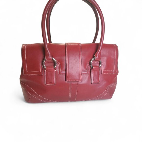 COACH Vintage Soho Satchel in cherry red - Picture 4 of 12
